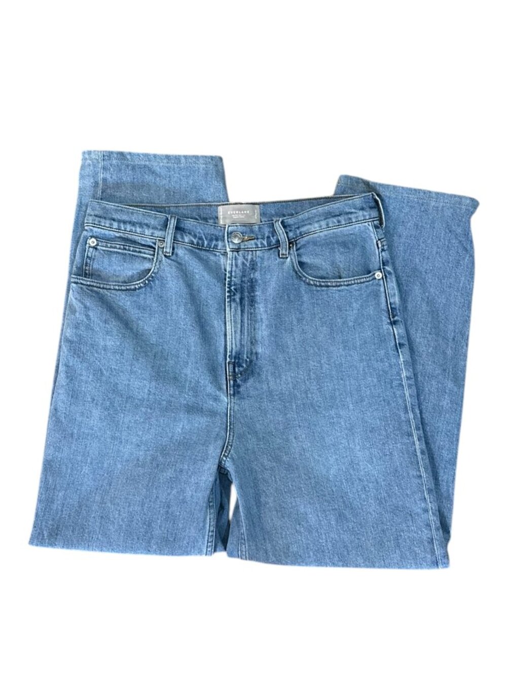 Everlane The Way High Waisted Light Wash Jeans Women's Straight Leg